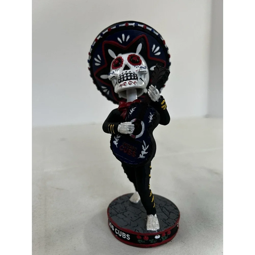 NIB Chicago Cubs Los Cubs MLB Baseball Multi-Color Sugar Skull Bobblehead